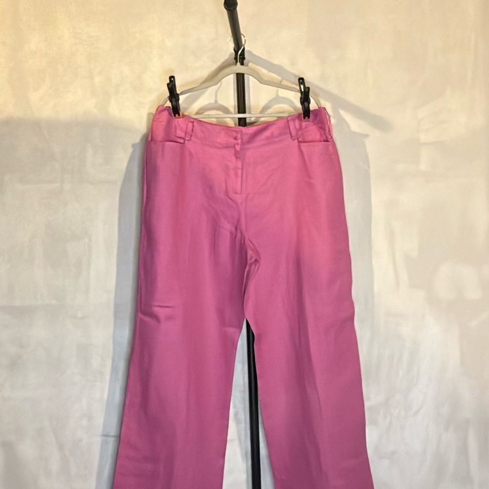 Style & Co. 100% Linen Pants Bright Pink Size 18